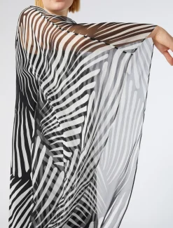 Kleid aus bedrucktem Georgette