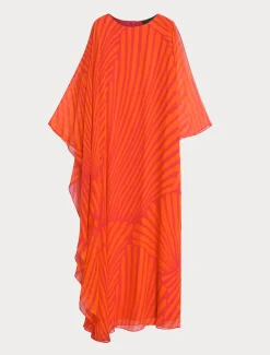 Kleid aus bedrucktem Georgette