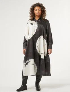 Kleid aus bedrucktem Twill