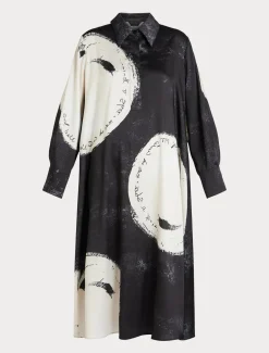 Kleid aus bedrucktem Twill