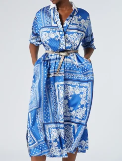 Kleid aus bedrucktem Twill