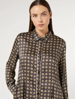 Kleid aus bedrucktem Twill