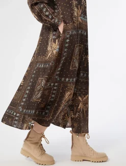 Kleid aus bedrucktem Twill