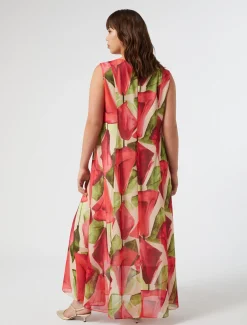 Kleid aus bedruckter Georgette