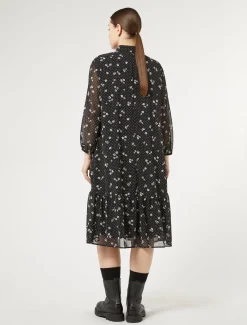 Kleid aus bedruckter Georgette