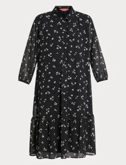 Kleid aus bedruckter Georgette