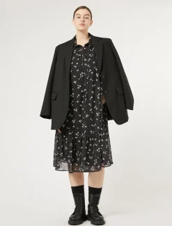 Kleid aus bedruckter Georgette