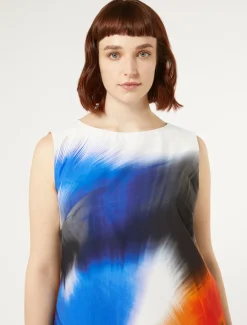 Kleid aus bedruckter Popeline