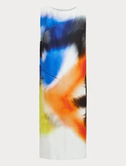 Kleid aus bedruckter Popeline