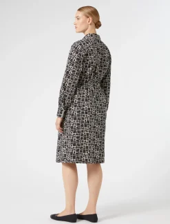 Kleid aus bedruckter Popeline