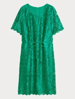 Kleid aus besticktem Tüll