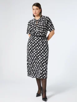 Kleid aus Crêpe-de-Chine-Seide