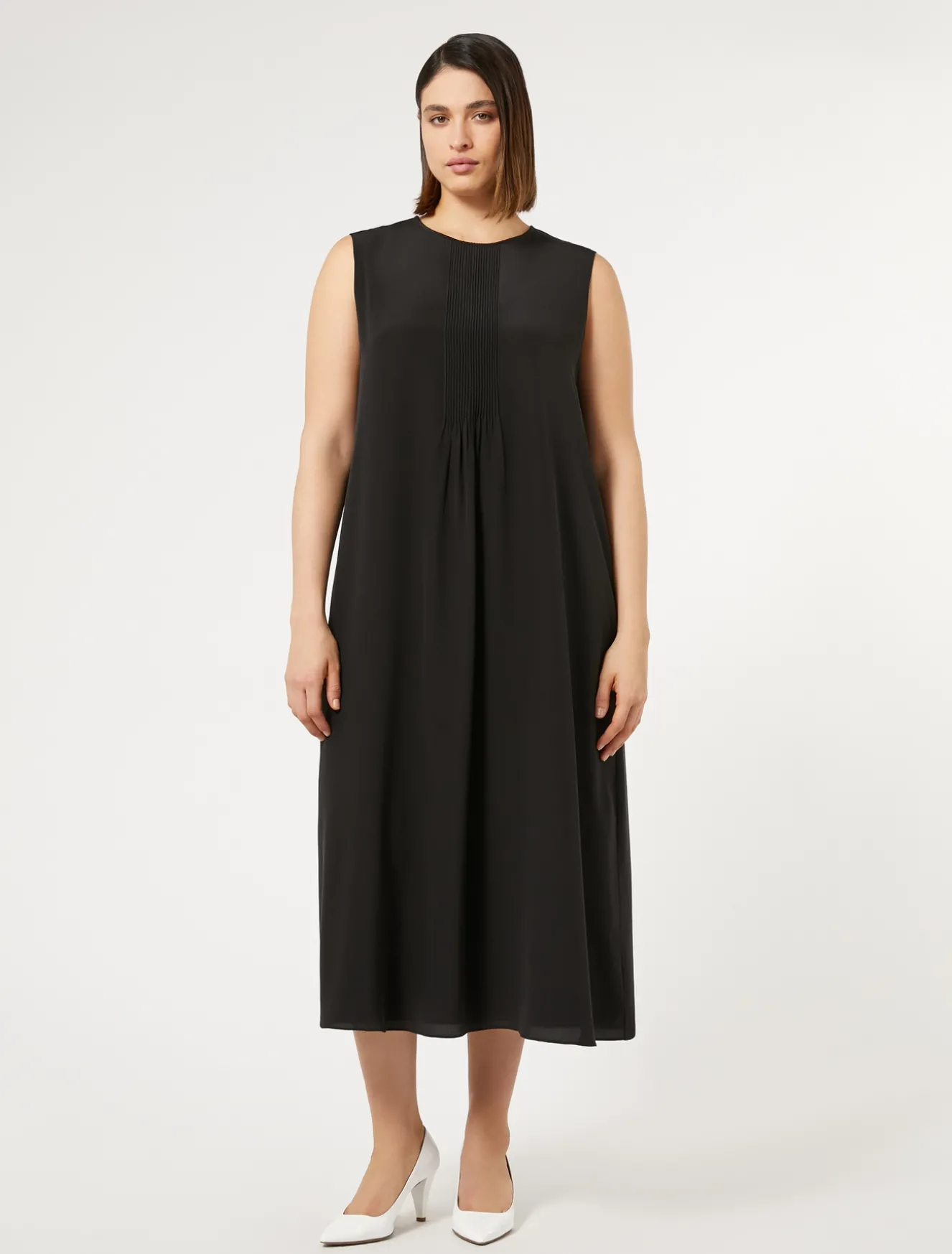 Kleid aus Crêpe-de-Chine-Seide