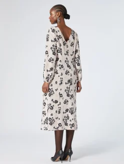 Kleid aus Crêpe-de-Chine-Seide