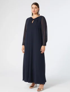 Kleid aus Crêpe-Georgette