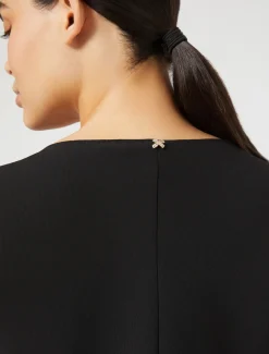 Kleid aus Crêpe-Satin