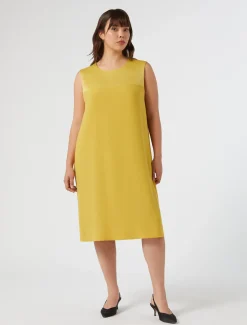 Kleid aus Envers-Satin-Crêpe