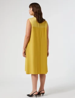 Kleid aus Envers-Satin-Crêpe