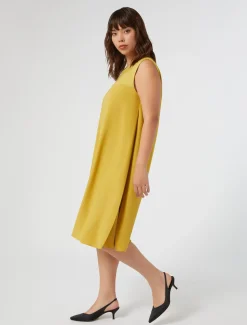 Kleid aus Envers-Satin-Crêpe