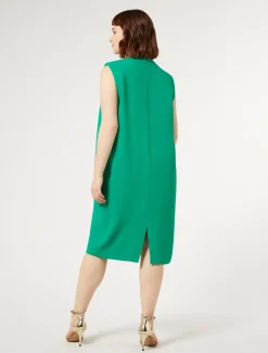 Kleid aus Envers-Satin-Crêpe