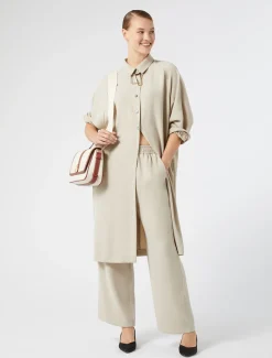 Kleid aus Envers-Satin-Crêpe