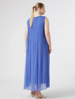 Kleid aus Plissee-Georgette