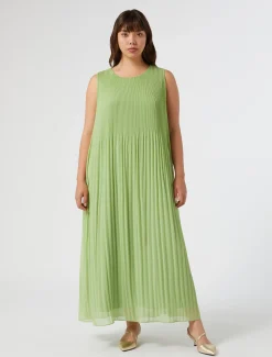 Kleid aus Plissee-Georgette