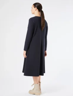 Kleid aus Punto Milano Jersey