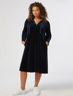 Kleid aus Stretch-Chenille