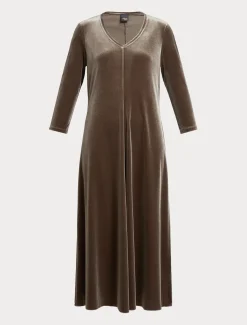 Kleid aus Stretch-Chenille