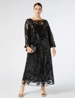 Kleid aus Tüll mit Pailletten