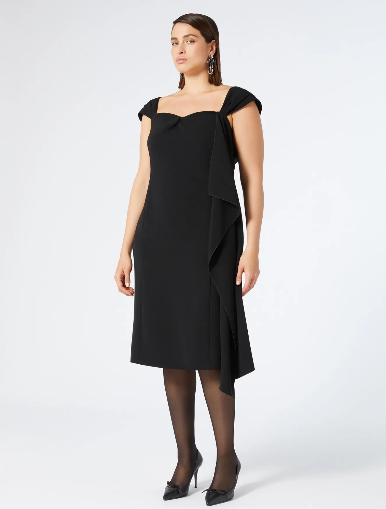 Kleid aus Triacetat-Cady