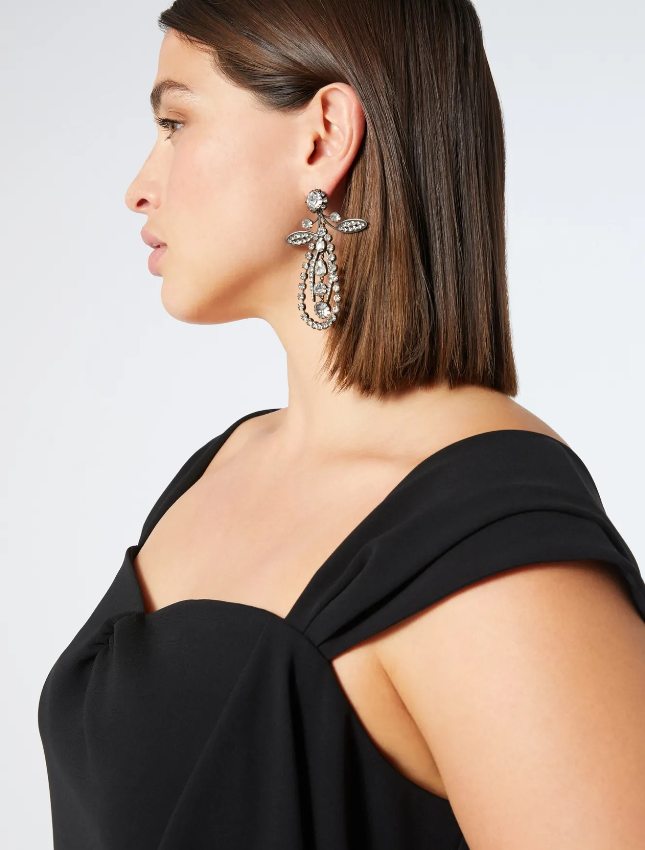 Kleid aus Triacetat-Cady