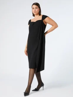 Kleid aus Triacetat-Cady