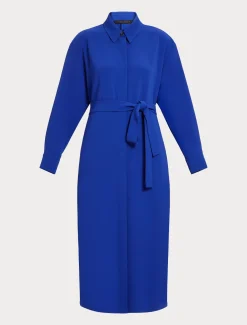 Kleid aus Triacetat-Cady