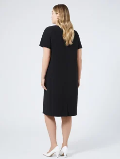 Kleid aus Triacetat-Cady