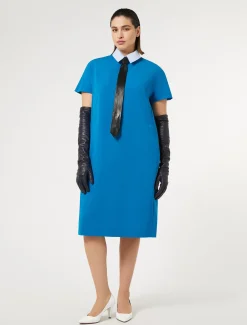 Kleid aus Triacetat-Cady