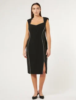 Kleid aus Triacetat-Cady