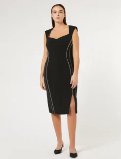 Kleid aus Triacetat-Cady