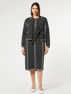 Kleid aus Viskose-Jacquard