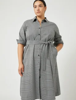 Kleid mit Glencheck-Karo