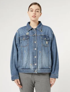 Kurze Jacke aus Denim
