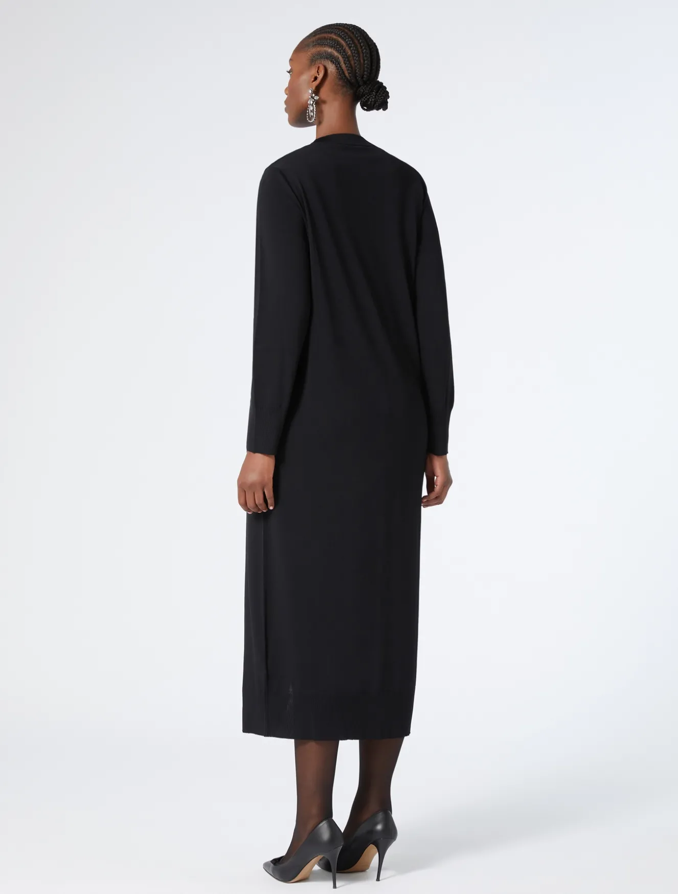 Lange Strickjacke aus Viskose