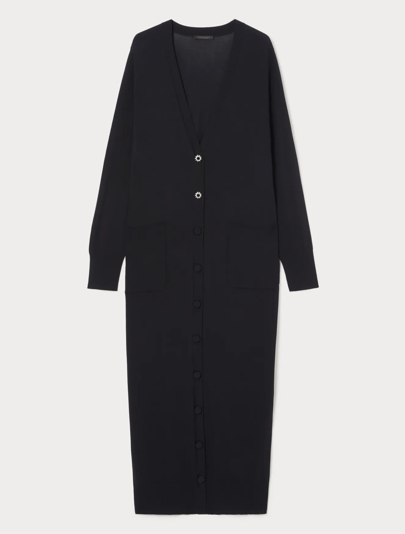 Lange Strickjacke aus Viskose