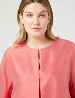 Leichter Mantel aus Shantung-Seide