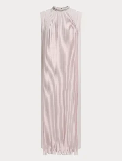 Longuette-Kleid aus Crêpe