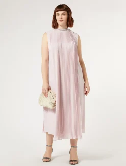 Longuette-Kleid aus Crêpe