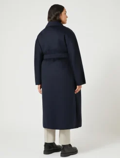 Mantel aus Doppelgewebe aus reiner Wolle