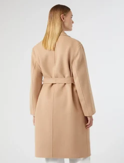 Mantel aus doppellagigem Wollgemisch