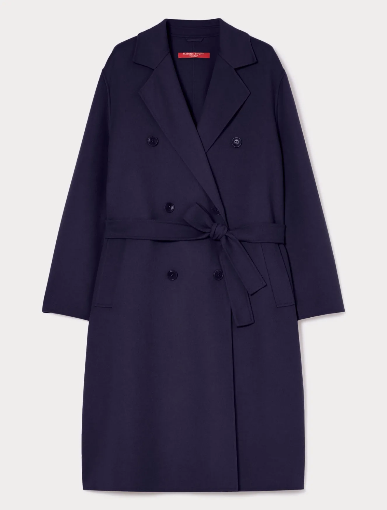 Mantel aus doppellagigem Wollgemisch